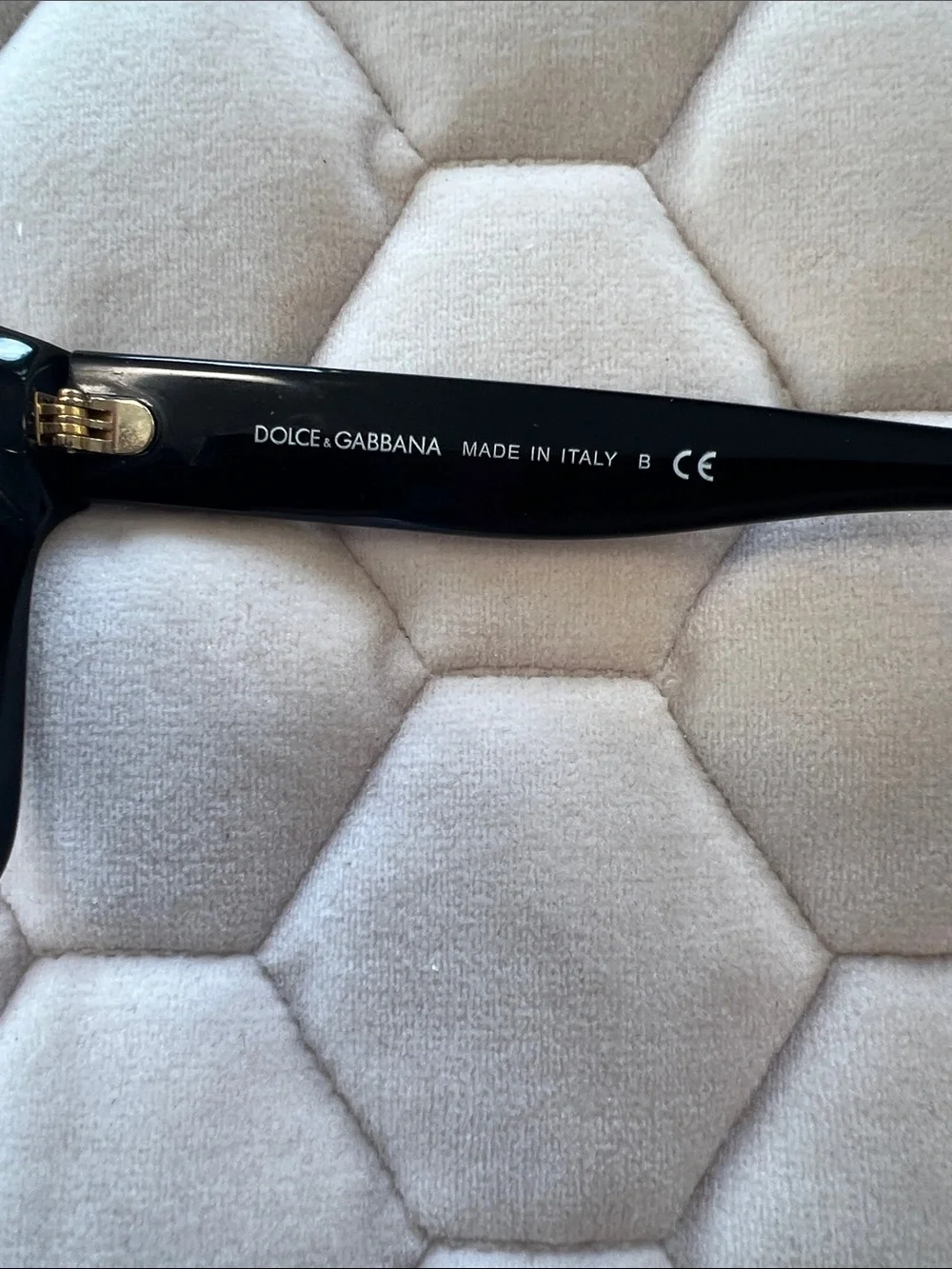 Authentic Dolce & Gabbana Black and White Houndstooth Sunglasses